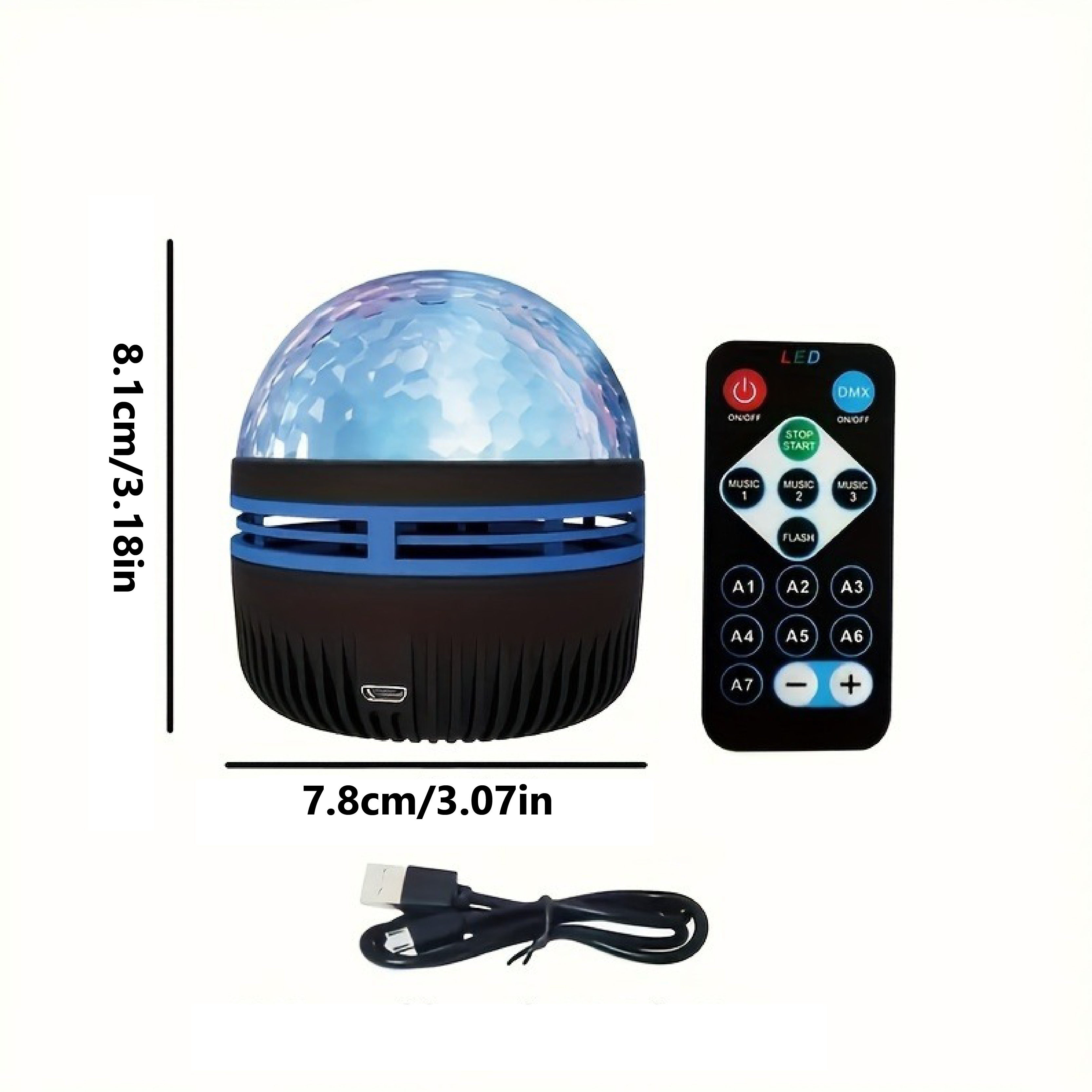 LED Night Light with Remote Control USB Powered Adjustable Lighting for Bedroom Car Home Decor