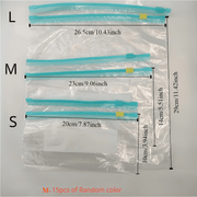 30 ta qayta ishlatiladigan shaffof muzlatgich sumkasi, suyuqlik o'tkazmaydigan PET, oziq-ovqat saqlash va yopish uchun