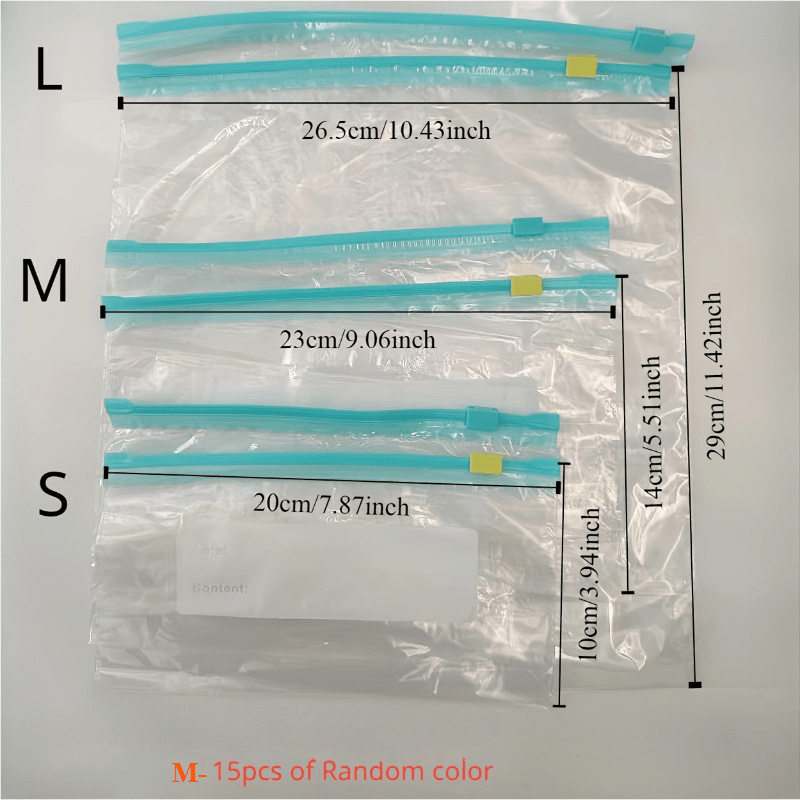 30 ta qayta ishlatiladigan shaffof muzlatgich sumkasi, suyuqlik o'tkazmaydigan PET, oziq-ovqat saqlash va yopish uchun