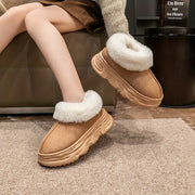 Women's Snow Boots Thick-Soled Short Winter Shoes for Cold Weather