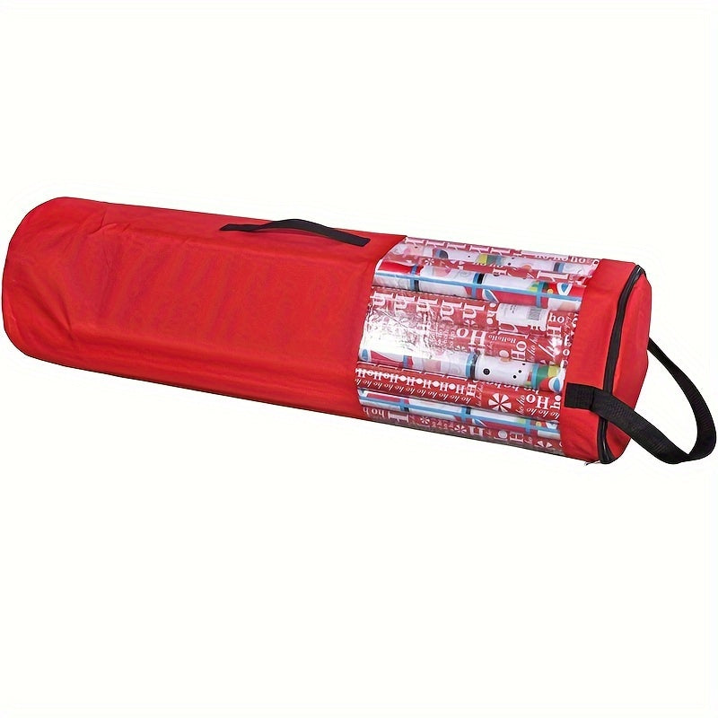 Qadoqlash qog'ozi uchun mustahkam Oksford materialidan yasalgan yotoq ostidagi saqlash sumkasi, 106.68 sm uzunlikdagi bir nechta sovg'a qog'ozlarini qulay saqlaydi.