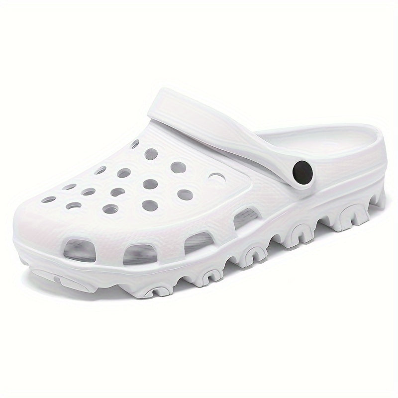 Men's EVA Quick-Dry Clogs Non-Slip Breathable Solid Color Slip-On