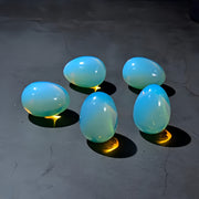 Colgante de huevo de cristal de ópalo, piedra natural, regalo de meditación para mujeres y madres