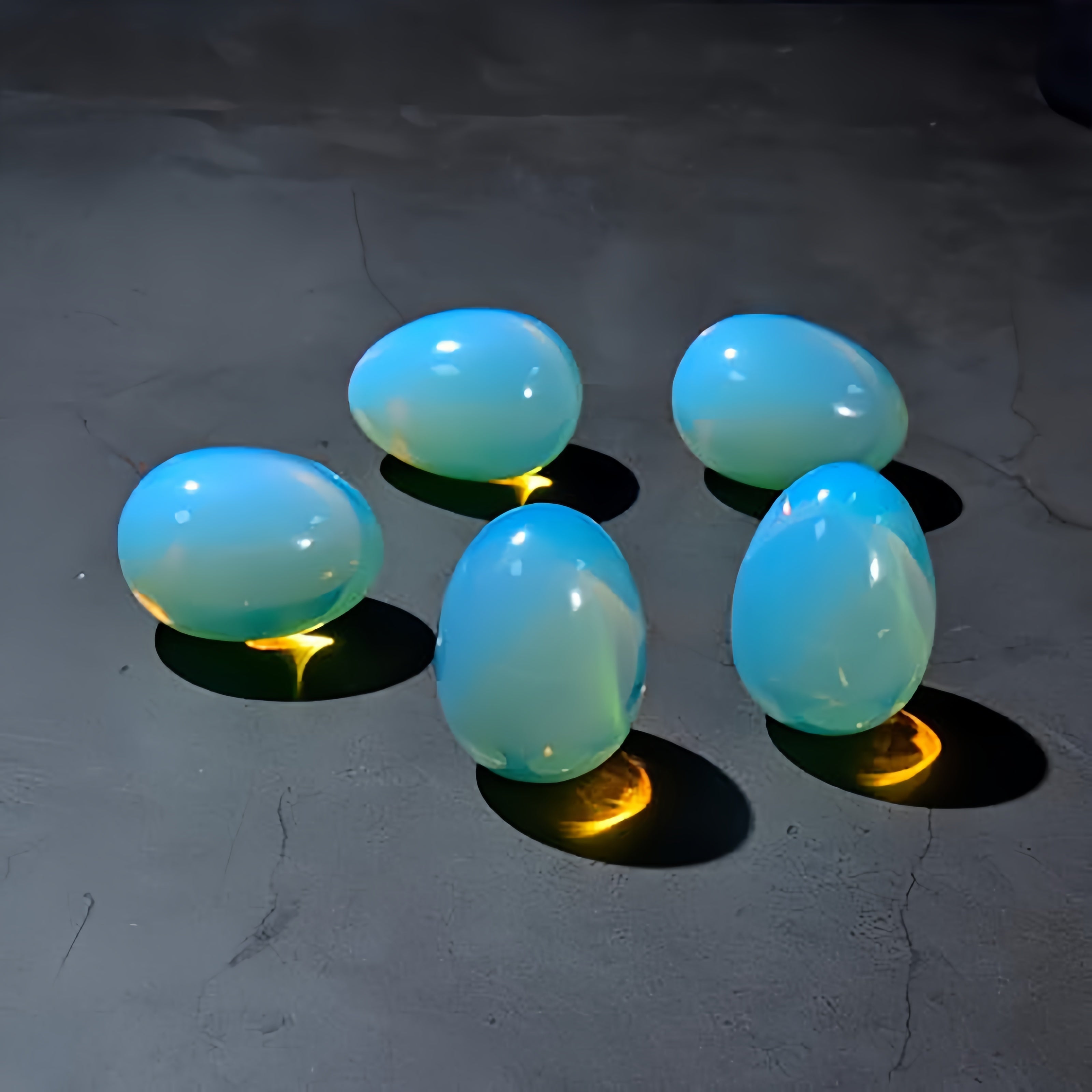 Colgante de huevo de cristal de ópalo, piedra natural, regalo de meditación para mujeres y madres