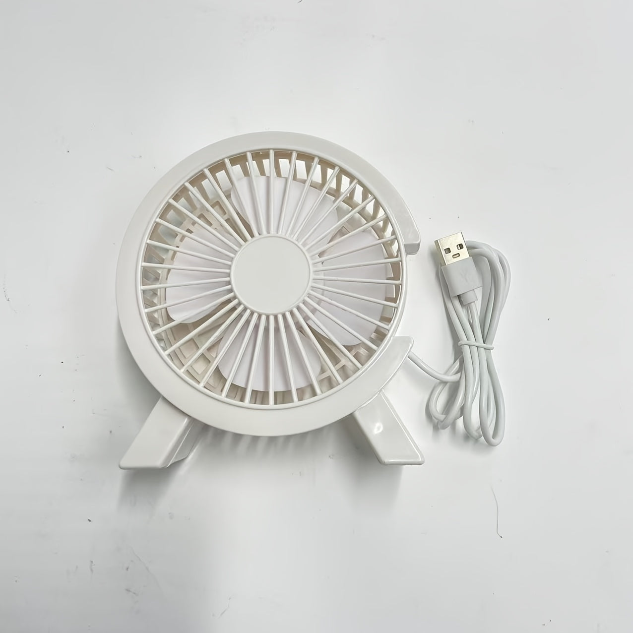 Pink Green White USB Desk Fan for Home Office Quiet Compact USB Powered