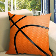 Basketball Throw Pillow Cover Polyester Sports Theme Sofa Bed Decor for Teens