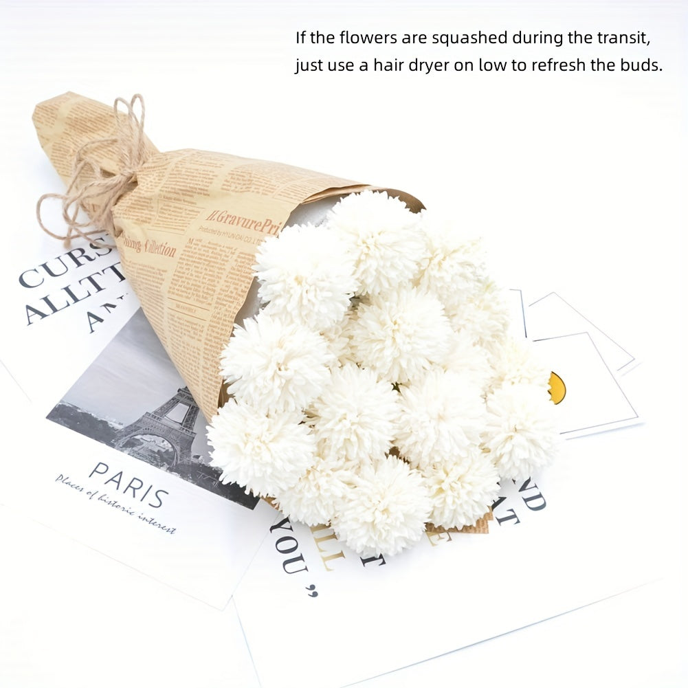 Artificial Chrysanthemum Flower Ball Bouquet for Home Office Party Wedding Artificial Flowers