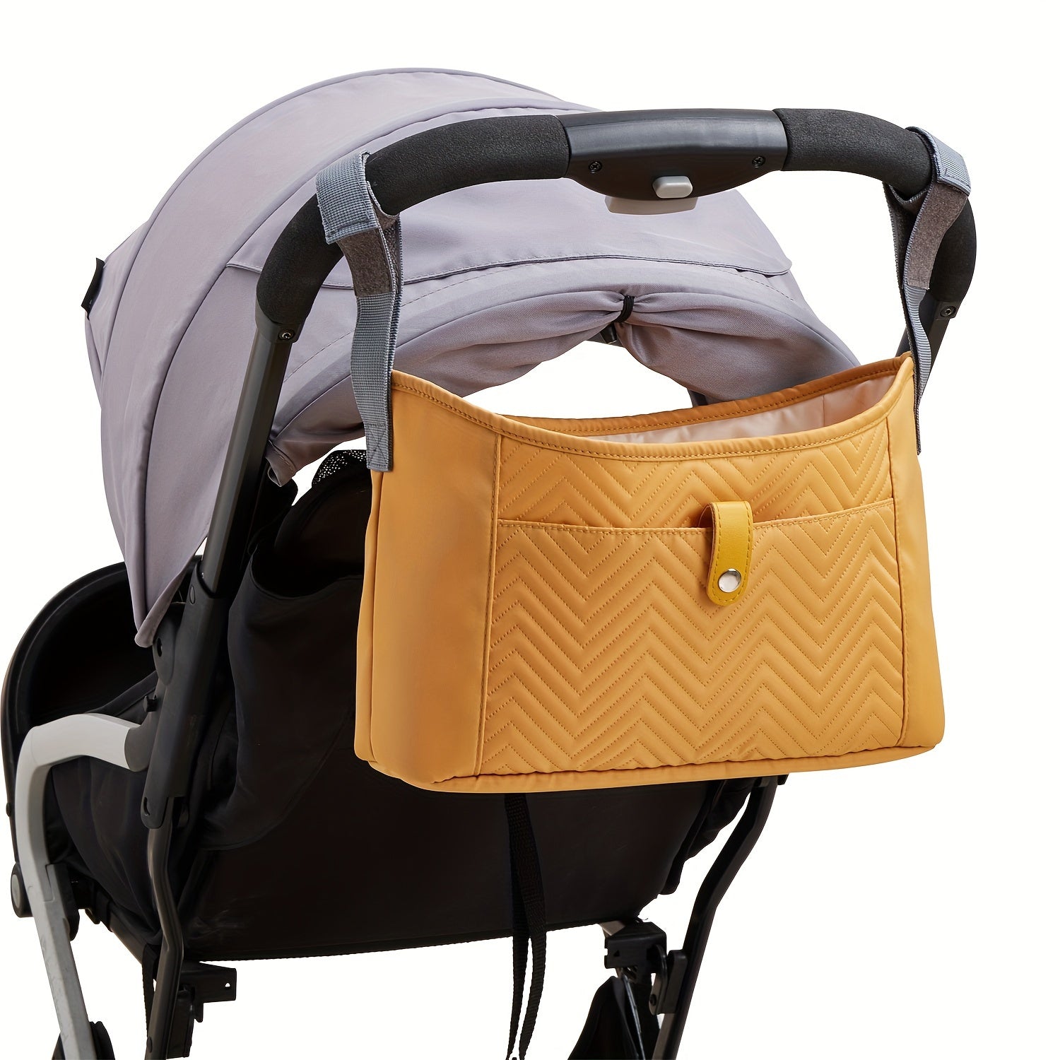 Stroller Organizer with Insulated Waterproof Pouch and Multiple Pockets