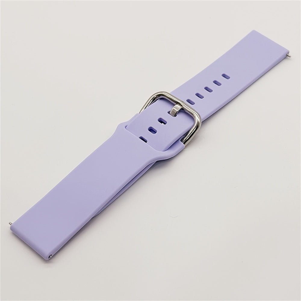Unisex Silicone Watch Bands 20mm 22mm for Smartwatches with Tang Buckle or Loop Fastener