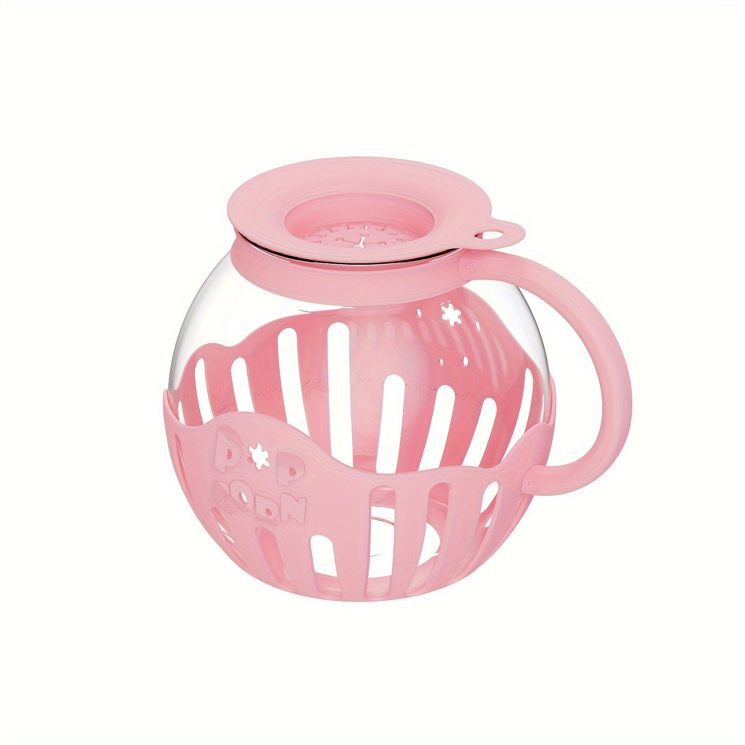 Microwave Popcorn Popper 2.25 Quart Borosilicate Glass Hot Air Maker