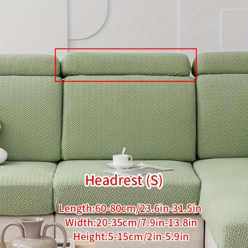 Современный жаккардовый чехол для дивана, изготовленный из прочного полиэстера и спандекса, не скользит, подходит для домашних животных, легкий в уходе, подходит для кресел и секционных диванов.