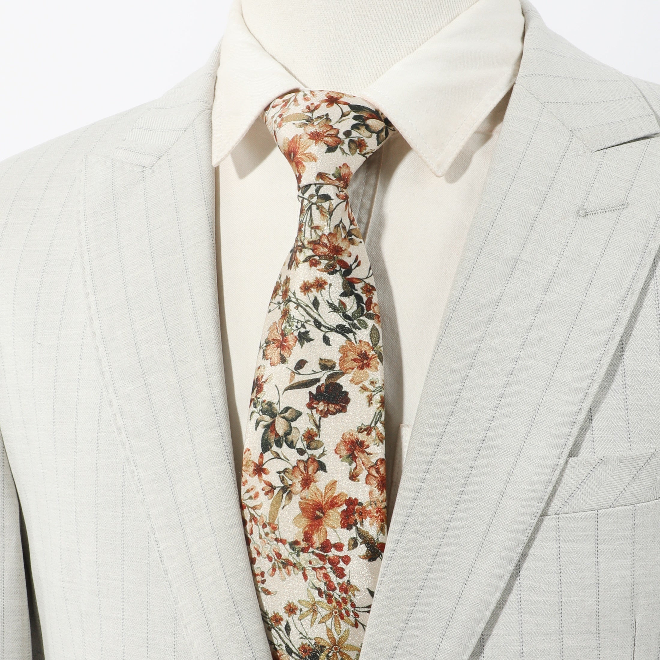 Men's Retro Floral Pattern Tie for Parties and Travel Gift Option