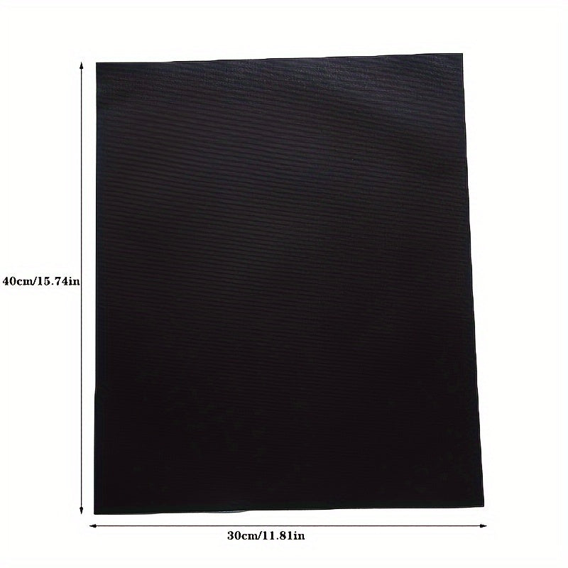 Set of 2 High-Temp Non-Stick Teflon BBQ Grill Mats for Outdoor Cooking