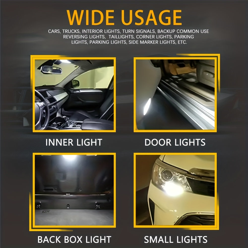 Bombilla de luz de techo LED para interior de coche, festón, 48smd, blanco, W5W, T10, C5W, C10W