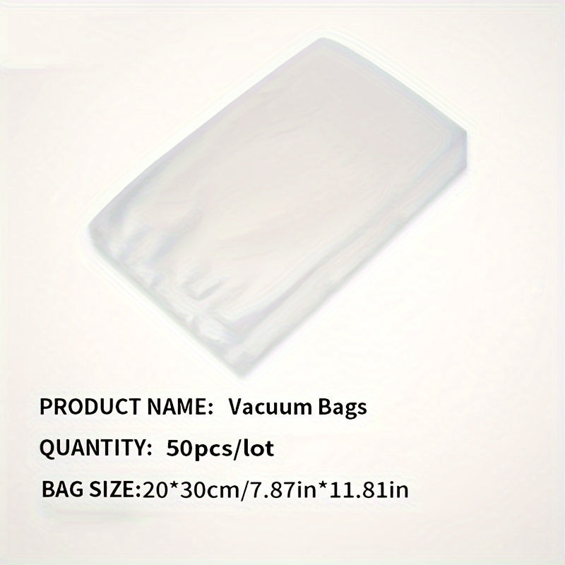 Pack of 50 Food Storage Vacuum Sealer Bags for Kitchen and Dining