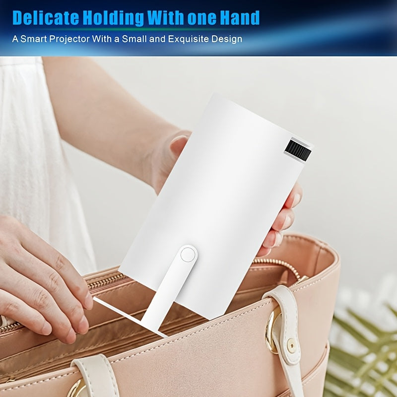 Мини-проектор для домашнего кинотеатра на Android 11, Wi-Fi 6, беспроводной портативный HD-развлекательный проектор