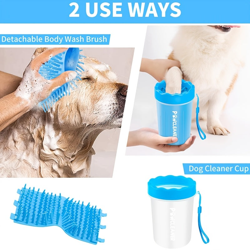 Dog Paw Cleaning Brush Manual Pet Grooming Tool for Hygiene and Paw Pad Cleaning