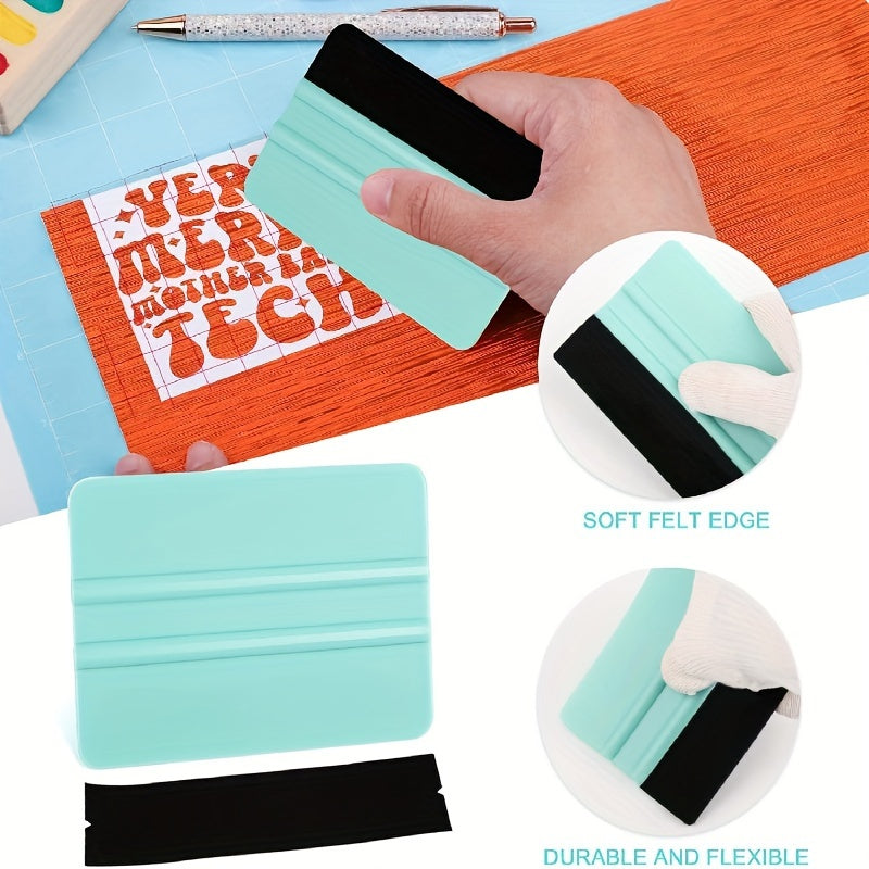 Vinyl Car Wrap Application Tools Kit Squeegee with Soft Felt Edge