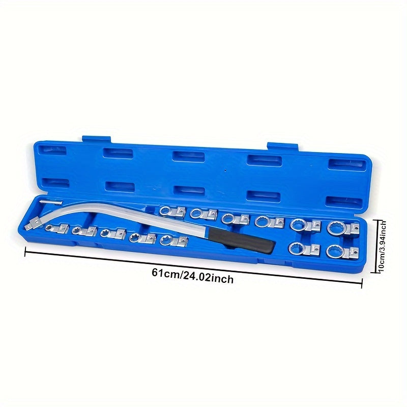 15 Piece Carbon Steel Timing Belt Tensioner Pulley Wrench Set 12-Point 12-19mm