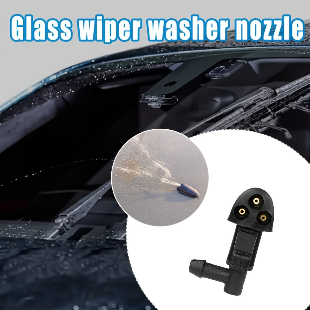 Universal Fit Plastic Windshield Wiper Washer Nozzle with 3 Holes