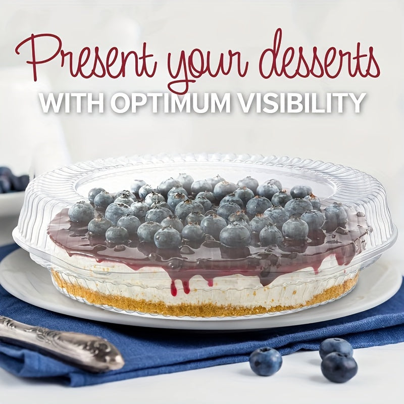 Набор из 10 пластиковых контейнеров для пирогов диаметром 20,32 см с запирающимися крышками для выпечки и выноса