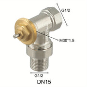 Brass Angle Regulating Valve Without Thermostatic Head DN15/DN20