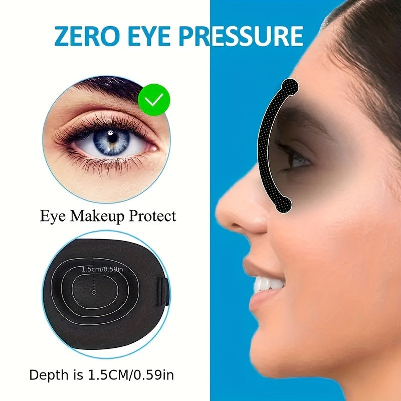 Black Sleep Mask 3D Contoured Eye Mask for Adults Men Women Hypoallergenic