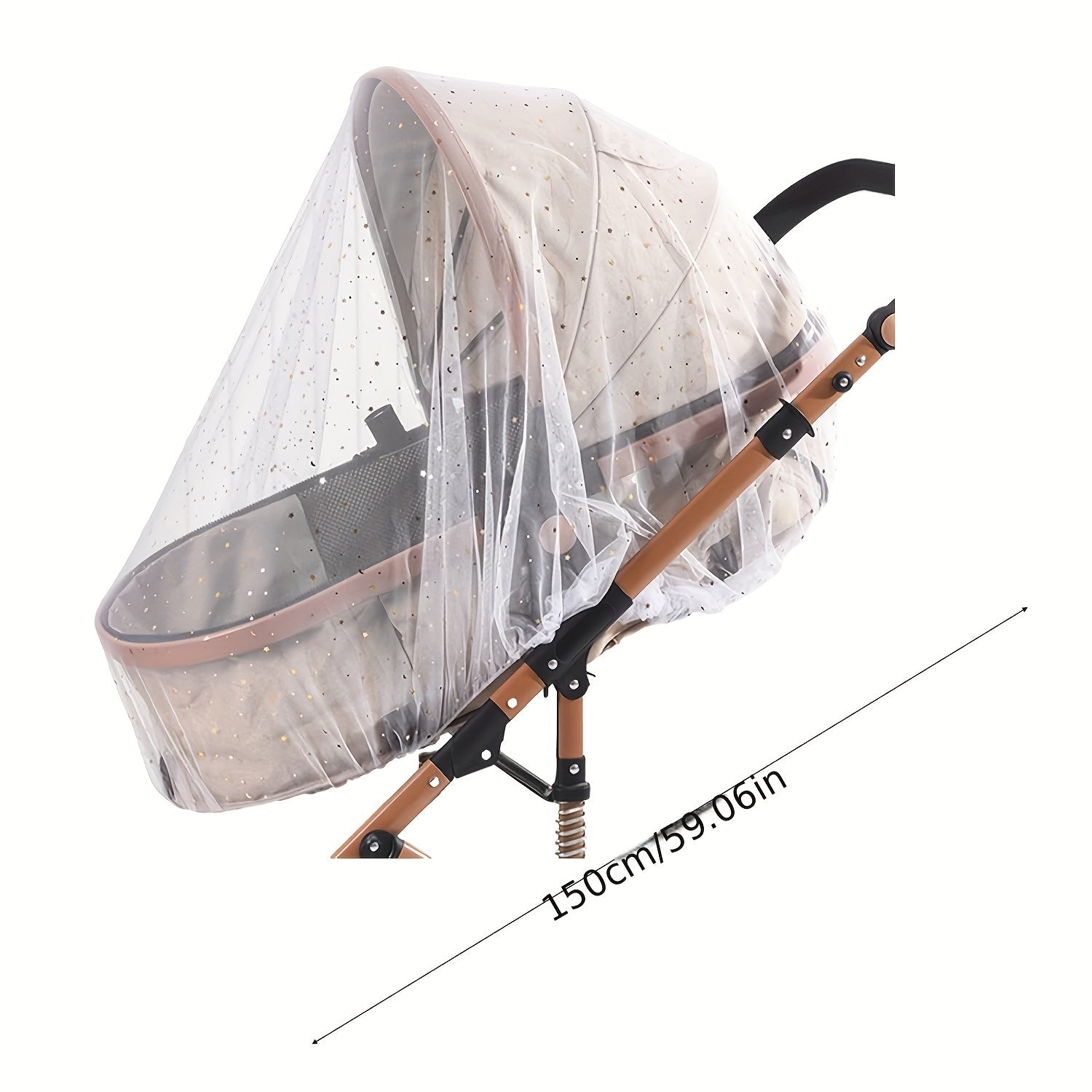 Red de mosquito para cochecito de bebé, cubierta transpirable y duradera para viajes y uso al aire libre