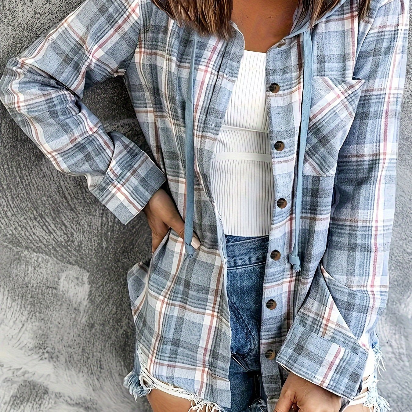 Ayollar uchun katta o'lchamdagi tekisli uzun qollik ko'ylak, kundalik, erkin fit, barcha mavsumlar uchun