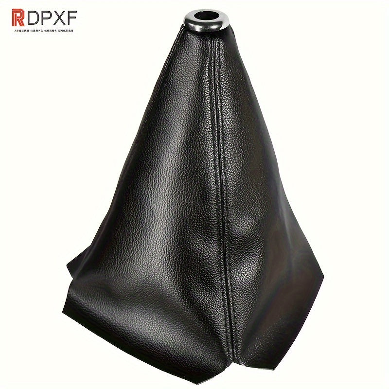 Universal PU Leather Gear Shift Gaiter for Manual Transmission with Dust Cover