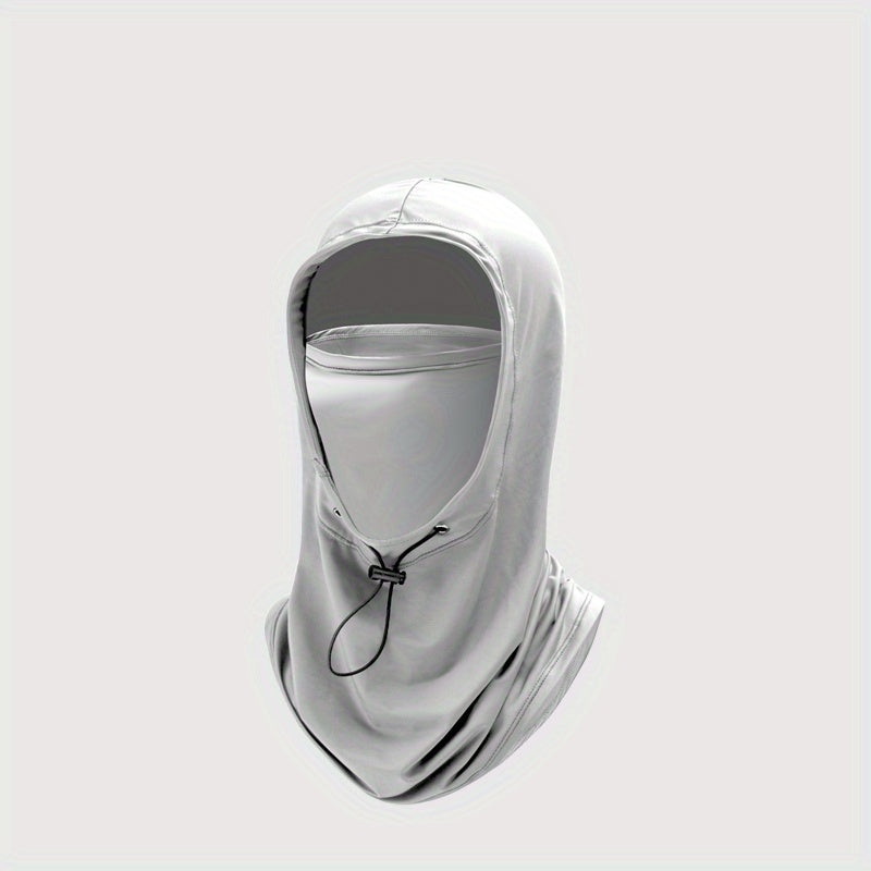 Unisex Ice Silk Balaclava Set with Sun Protection UV Neck Gaiter and Cap