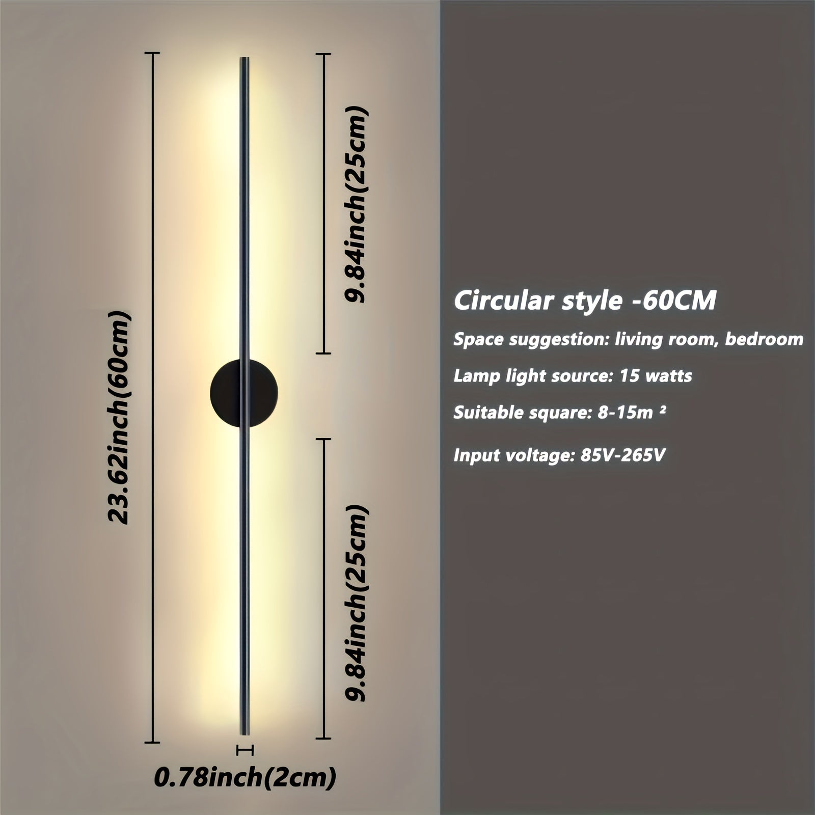 Luz de tira larga LED para pared, decoración de fondo para TV en sala de estar, dormitorio y balcón