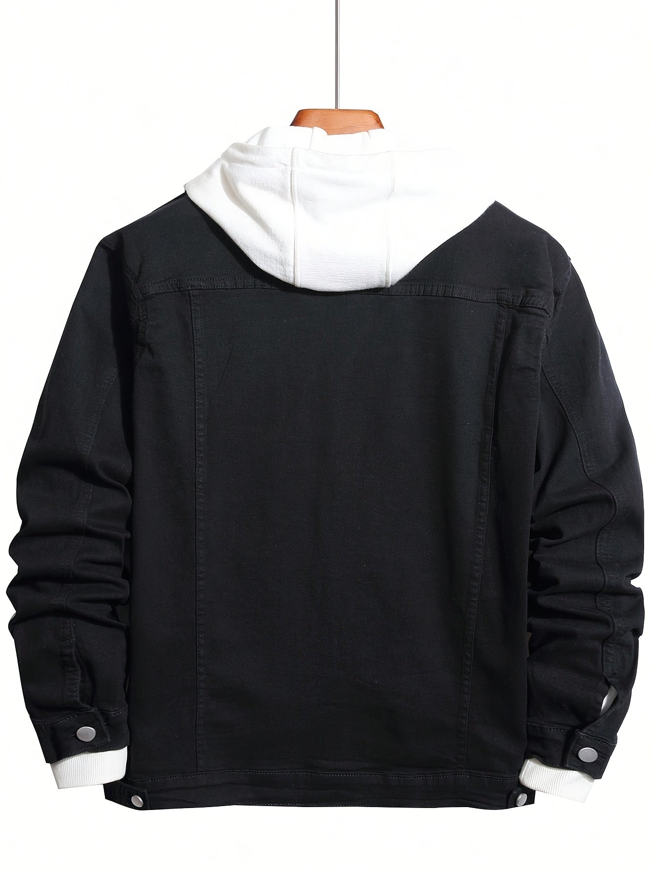 Men's Plus Size Casual Jacket Rayon Blend Stretch Solid Color Pockets