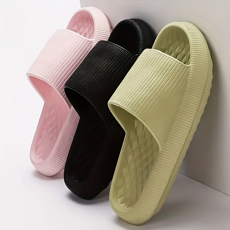 Women EVA Slides Open-Toe Sandals All-Season Beach and Shower Use