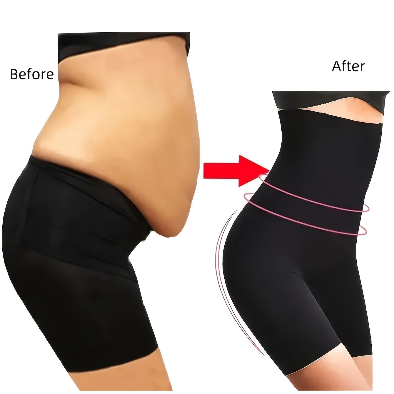 Women's High-Waisted Postpartum Shapewear Shorts Tummy Control Butt-Lifting Breathable