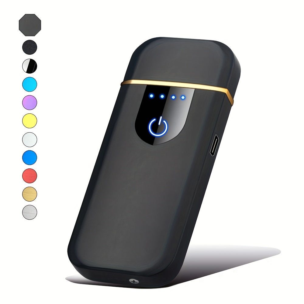 Uniseks qayta to'ldiriladigan to'liq ekranli sensorli ikki tomonlama olovli kreativ sovg'a