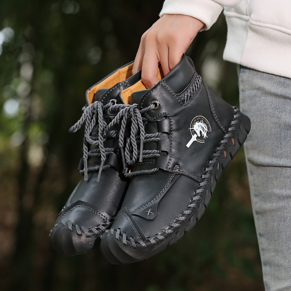 Women's Oversized Casual Short Boots, Retro Loafers, Versatile, Comfortable