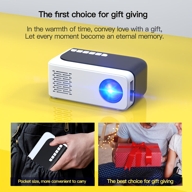 Mini Portable Projector With WiFi Support 1080P Full HD Indoor Outdoor