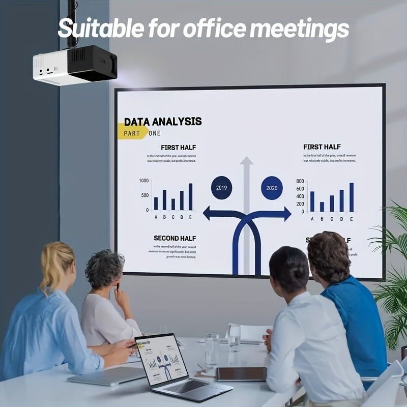 Мини портативный домашний кинотеатр проектор для фильмов и совместного просмотра экрана