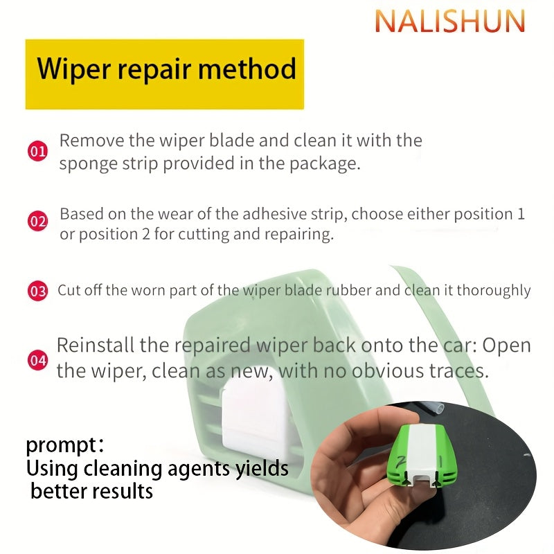 Car Wiper Repair Tool ABS Cleaning Reusable Windshield Wiper Blade Fix
