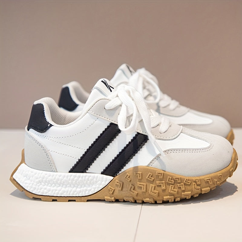 Kids Breathable Lightweight Sneakers Low Top Non-Slip Rubber Sole for Casual Outdoor Activities