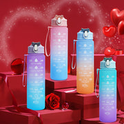 BPAsiz suv shisha vaqti belgilovchi va tashish uchun kamar bilan fitnes uchun