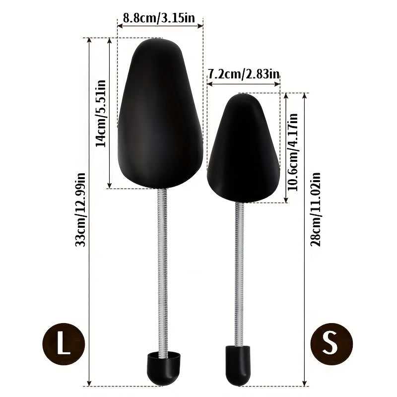 2-Pack Adjustable Shoe Lasts for Men and Women Plastic Shoe Tree Expanders