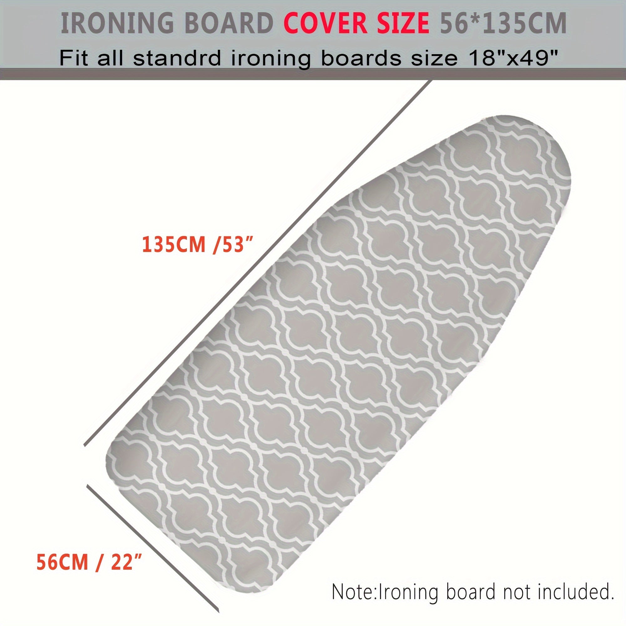 Paxta padini almashtirish qopqog'i, temir uchun, yuqori haroratga chidamli, uy foydalanish uchun temir stol matosi, 1 ta paket