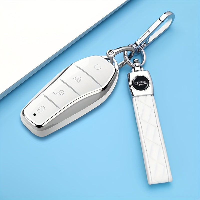 Universal Car Key Case for Men Women Soft Leather Protective Cover