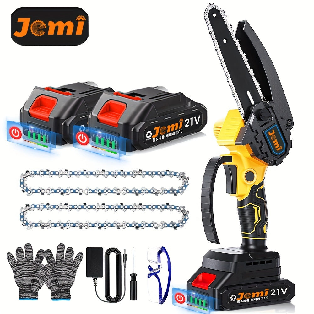 6-Inch Cordless Mini Chainsaw Lithium Battery Portable Electric Pruning Trimming Storm Cleanup