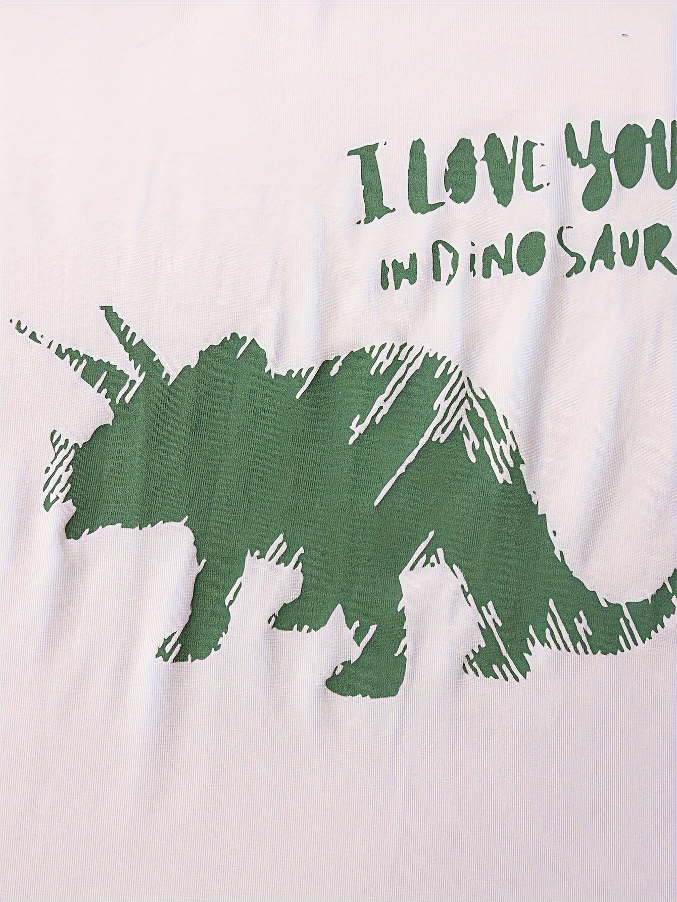 Children's Green Dinosaur Print Vest for Boys Breathable Cotton Skin-Friendly Resistant to Pilling Fading