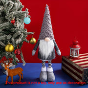 Muñeca de peluche telescópica de anciano sin rostro para decoraciones navideñas y fiestas