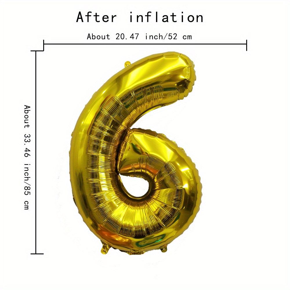 Large Gold Aluminum Film Balloon 101.6cm for Birthday Party Decorations