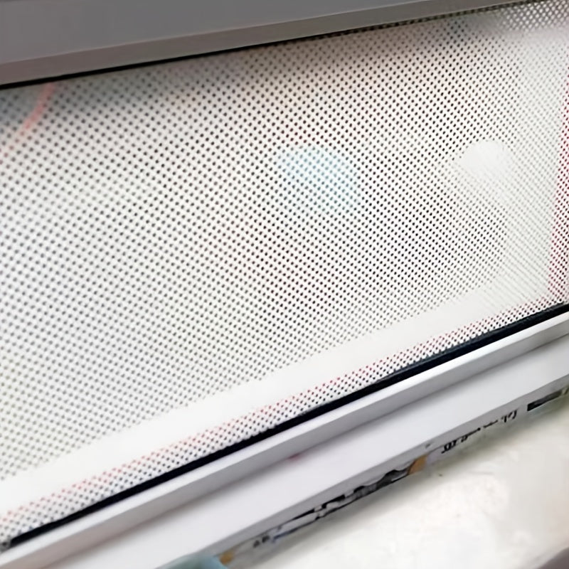 Stained Glass Window Privacy Film Black Vinyl One-Way Perforated UV Sun Blocking